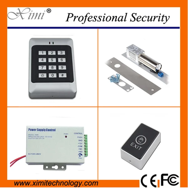 

Good price free shipping without software single electromagnetic lock infrared exit button door lock F005 smart access control