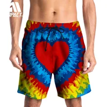 Модные 3D принт летние мужские пляжные шорты галстук окрашенные красочные море пляж серфинг бассейн плавки повседневные шорты AM2125