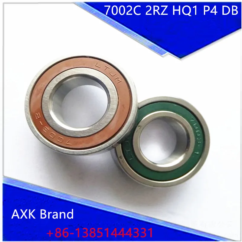 

7002 7002C 2RZ HQ1 P4 DB A 15x32x9*2 Sealed Angular Contact Bearings Speed Spindle Bearings CNC ABEC-7 SI3N4 Ceramic Ball