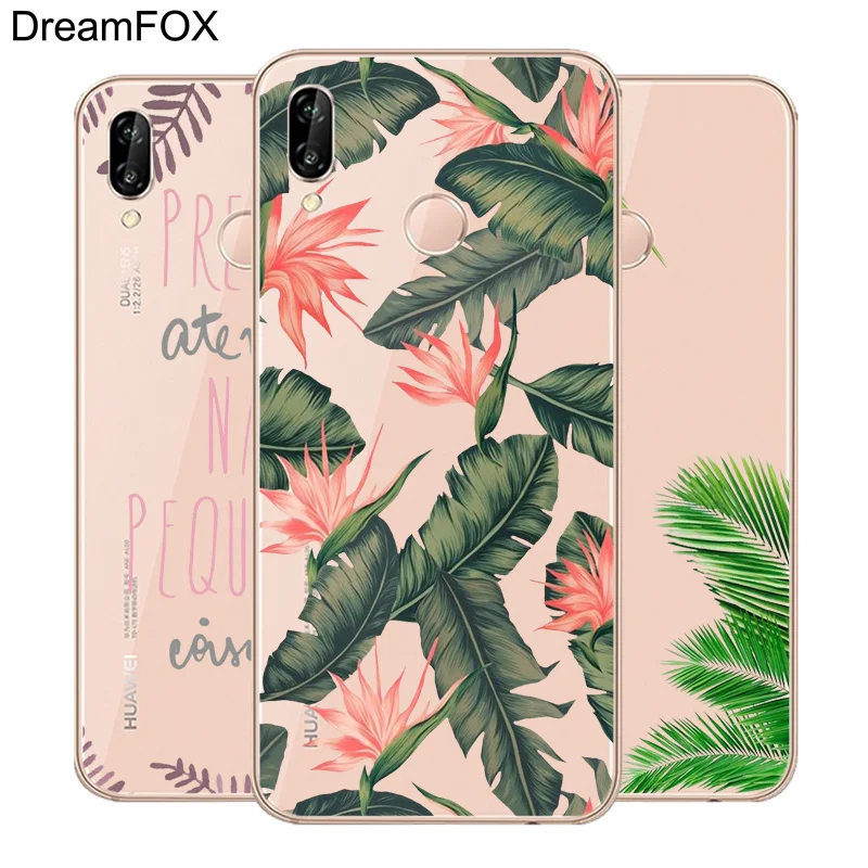DREAMFOX L077 Cactus Banana Leaves Soft TPU Silicone Case Cover For Huawei Honor 6A 6C 7X 9 10 P20 P30 Lite Pro P Smart 2019 |