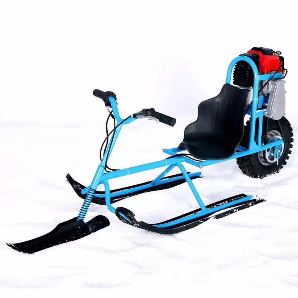 

Electric Skiing Vehicle Single Board Fuel Snowmobile Directional Snow Sledge Skiing Boards For Children Skiing Equipments