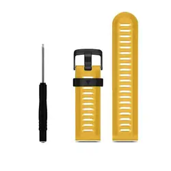 Outdoor Sport Silicone Watch Strap Kit with Tools - 26mm Watchband for 26mm (Yellow)