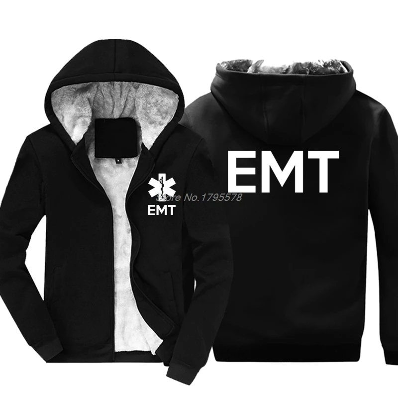 Модная утолщенная Толстовка emt EMS parameic для экстренных медицинских услуг спереди и сзади Мужская толстовка хип-хоп куртка топы уличная
