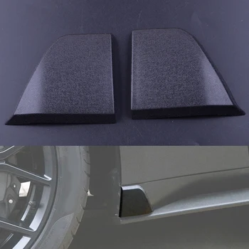 

beler 1 Pair Black Car ABS plastic Side Door Skirt Fender Mudapron Cover Trim Fit For Ford Mustang 2015 2016 2017 2018