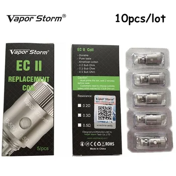 

10pcs/lot Vapor Storm Original Electronic Cigarette EC 2 Tank Atomizer Clapton Coil Vape Mod Coil Vapor Storm EC 1 Tank Coil