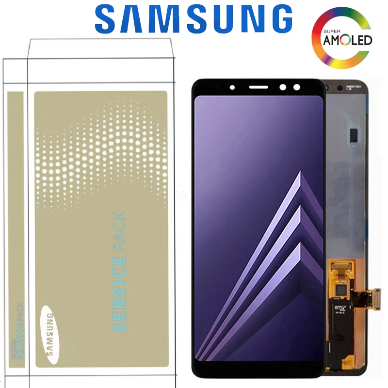 5,6 ''Супер AMOLED дисплей для SAMSUNG Galaxy A8 A530 A530F A530DS A530N lcd с сенсорным дигитайзером сборка ремонт