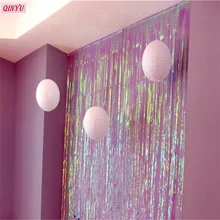 1 м * прозрачные цветные кисточки для занавески лента Гирлянда DIY