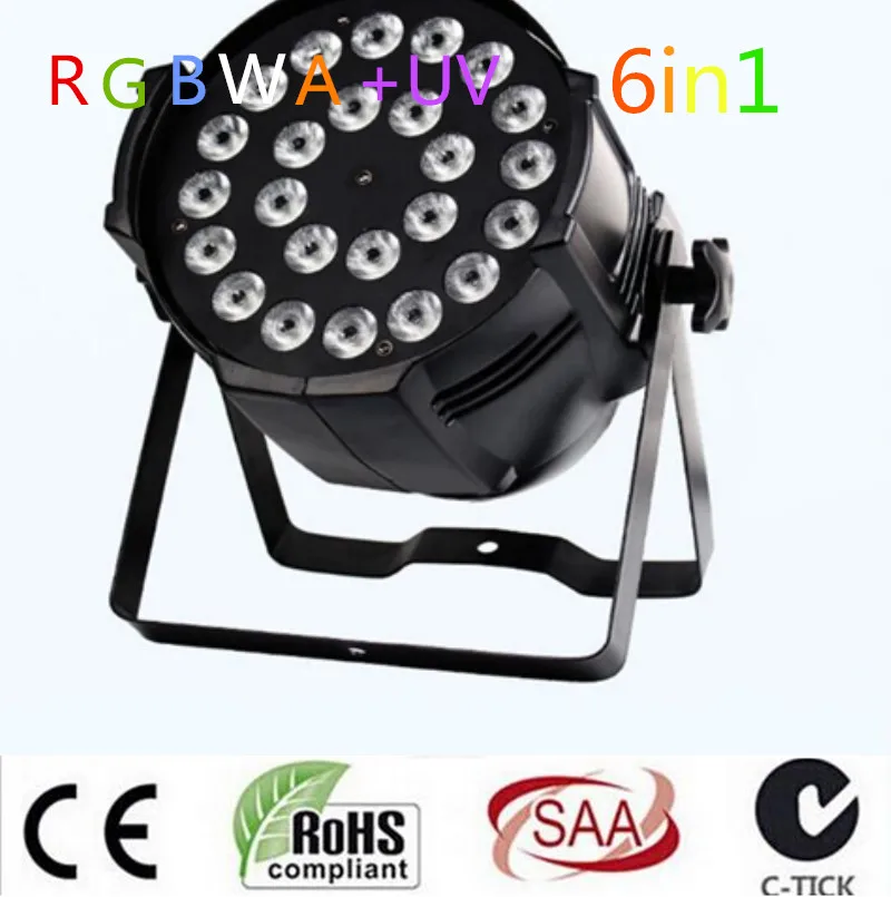 

24x18W RGBWA UV LED Par High Power Aviation plug DJ stage light High quality alloy casing