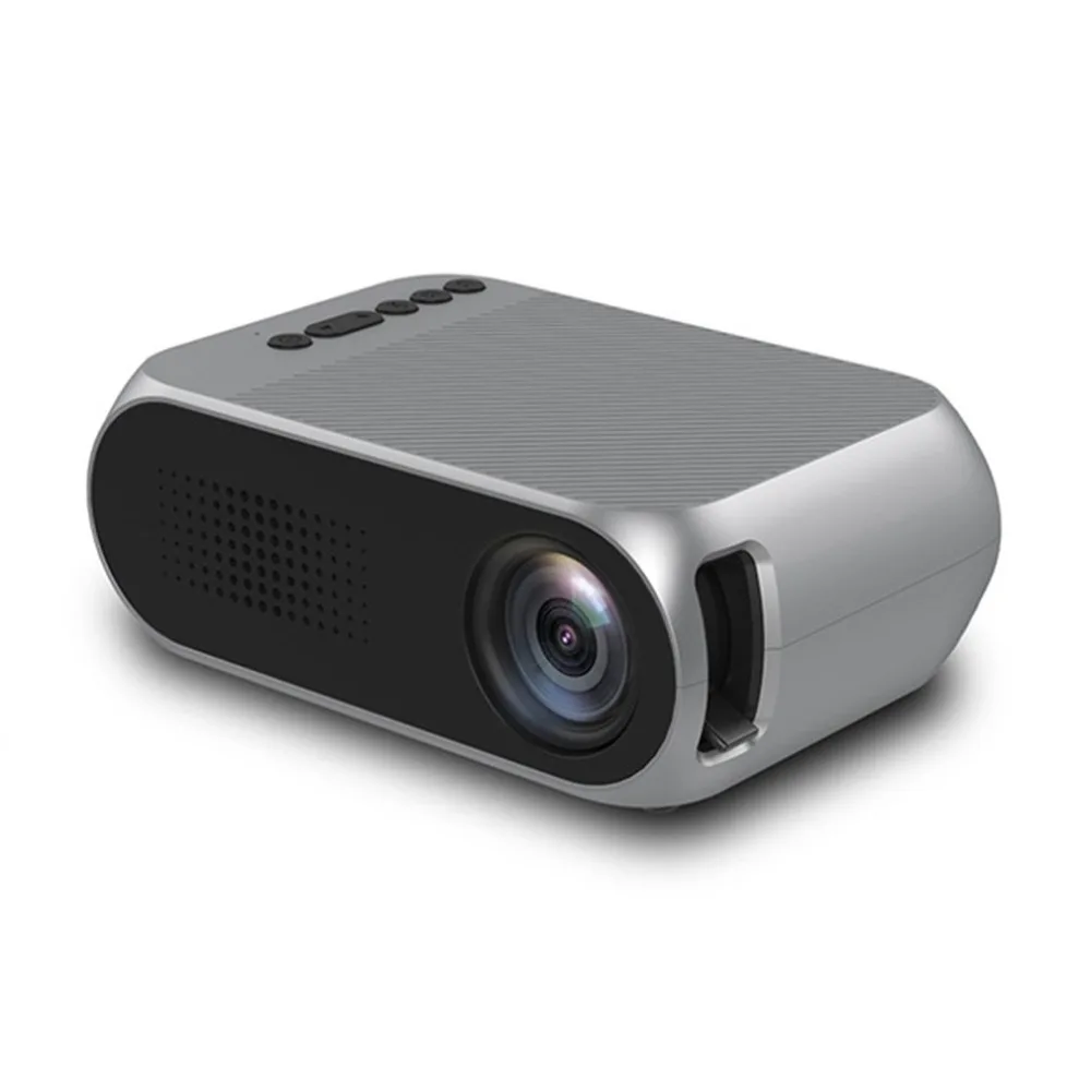 المهنية YG320 LED الفيديو الرقمية المسرح المنزلي المحمولة الذكية 1080 P الفيلم العارض للمنزل مسرح الاتحاد الأوروبي رمادي