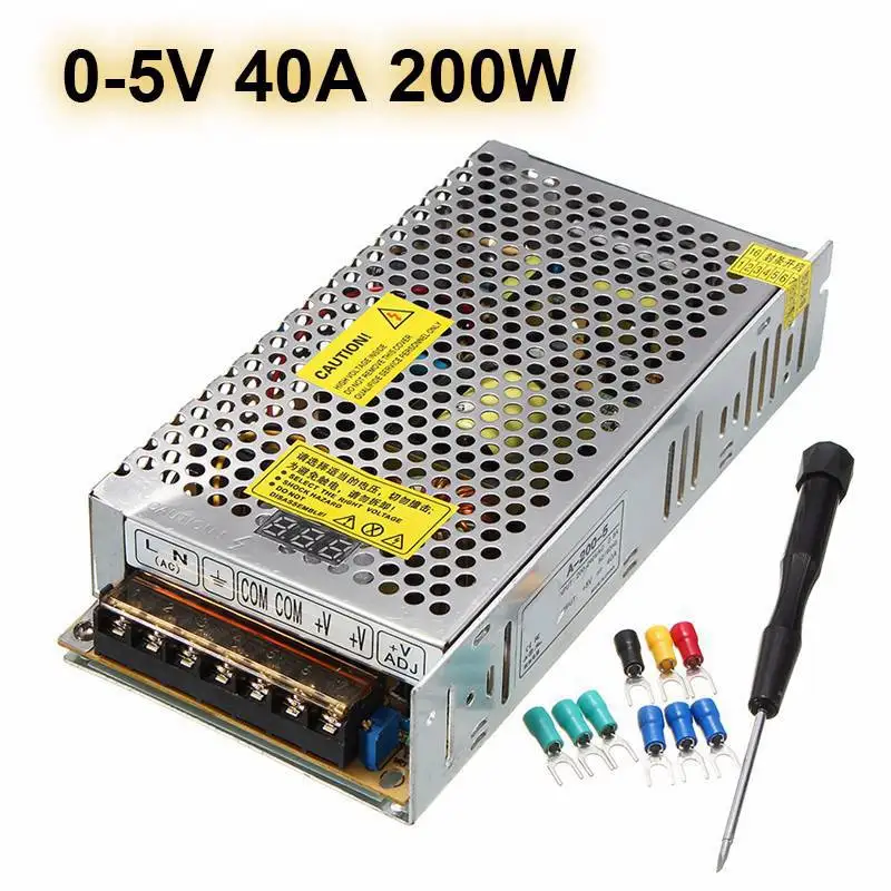 

Smuxi AC110/220V To DC0-5V/0-12V Adjustable Dimmable Switch Power Supply Lighting Transformer LED Driver For LED Strip Light