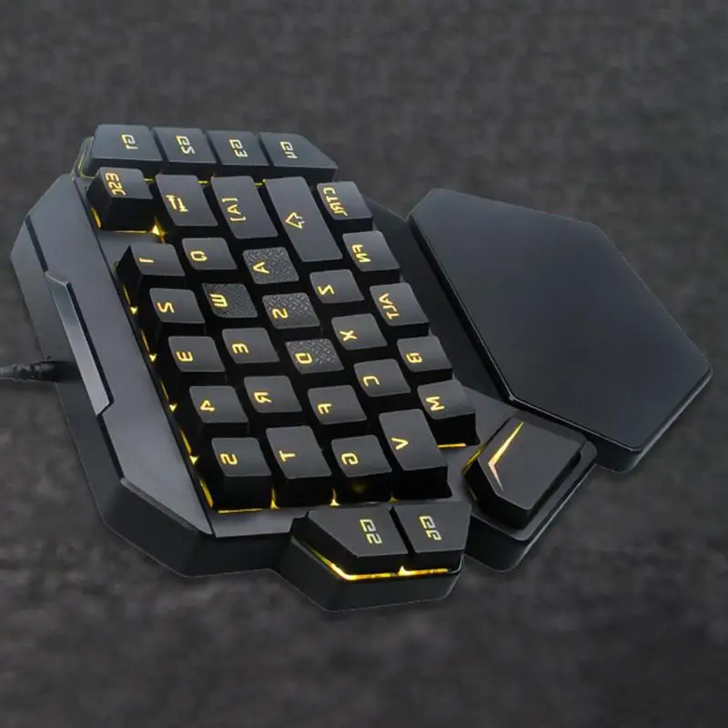 K50 Проводная USB клавиатура с одной рукой Макросъемка Механическая игровая клавиатура