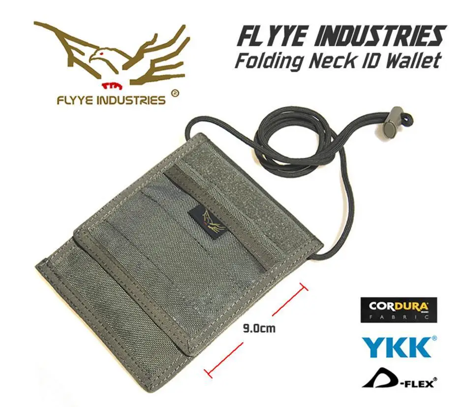 FLYYE MOLLE складной шейный ID бумажник BG-A014