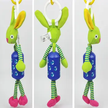 

Lovely Animal Shape Hand Shaking Baby Bed Bell Rattles Baby Early Educational Toy High Quality