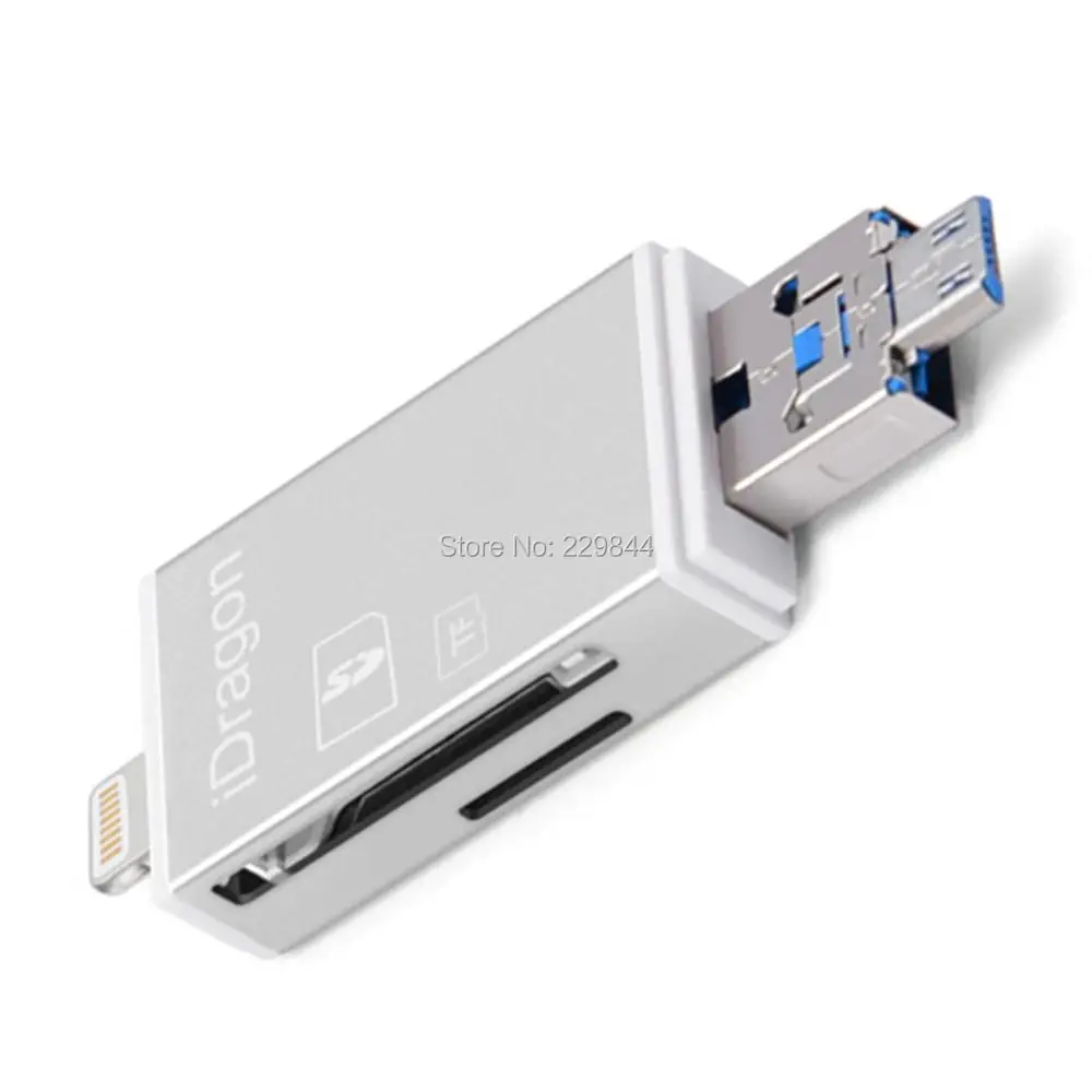 Memory Card Reader USB SDHC Micro SD Card Adapter for IOS 11 iPhone X 8