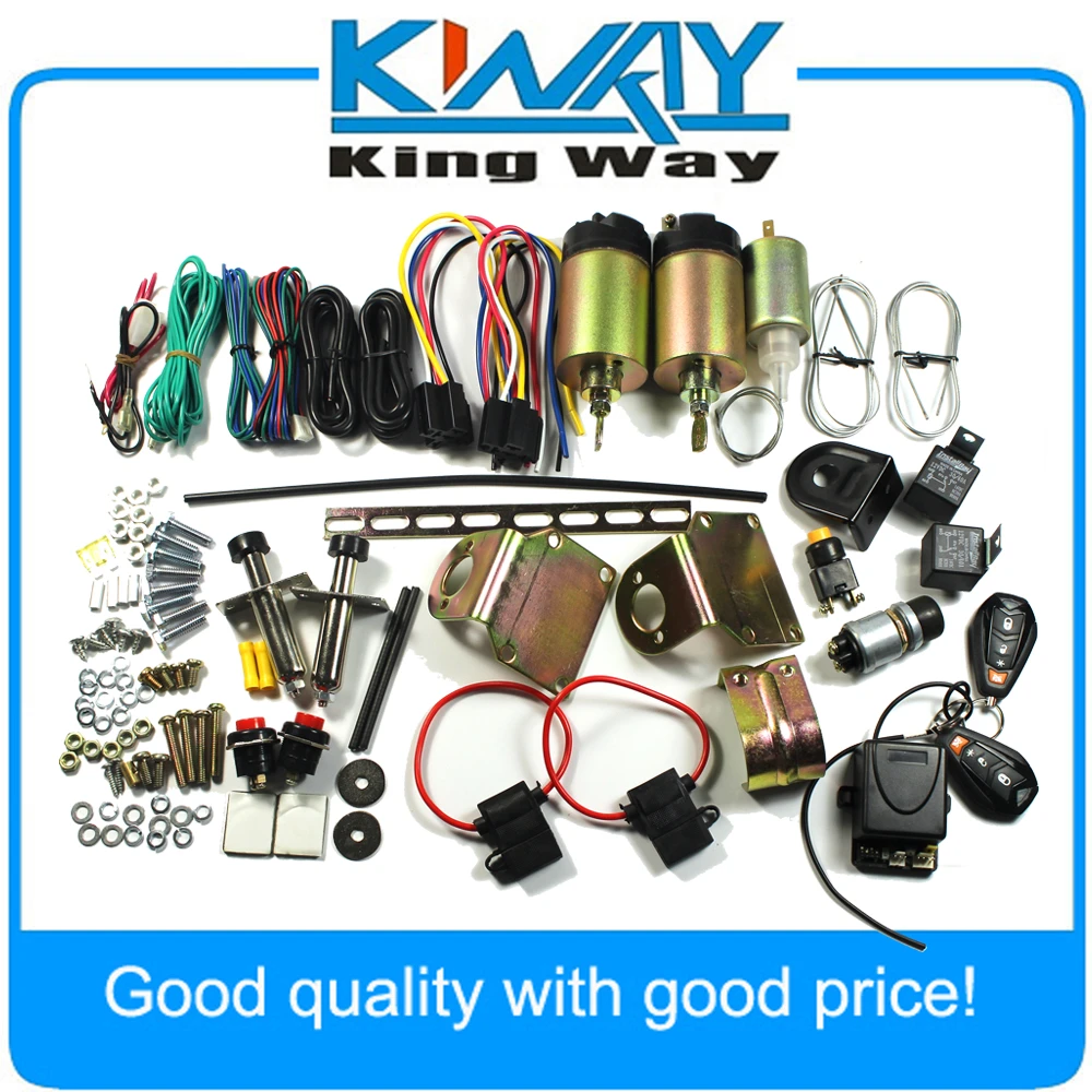 New 80 lb Remote Shaved 2 Door Handle Popper Kit TRUNK KIT ...