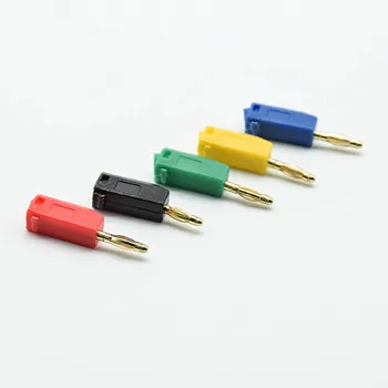 

5Pcs 5 Colors 2mm Banana Plug Connector Jack For Speaker Amplifier Test Probes Terminals Cooper Connectors