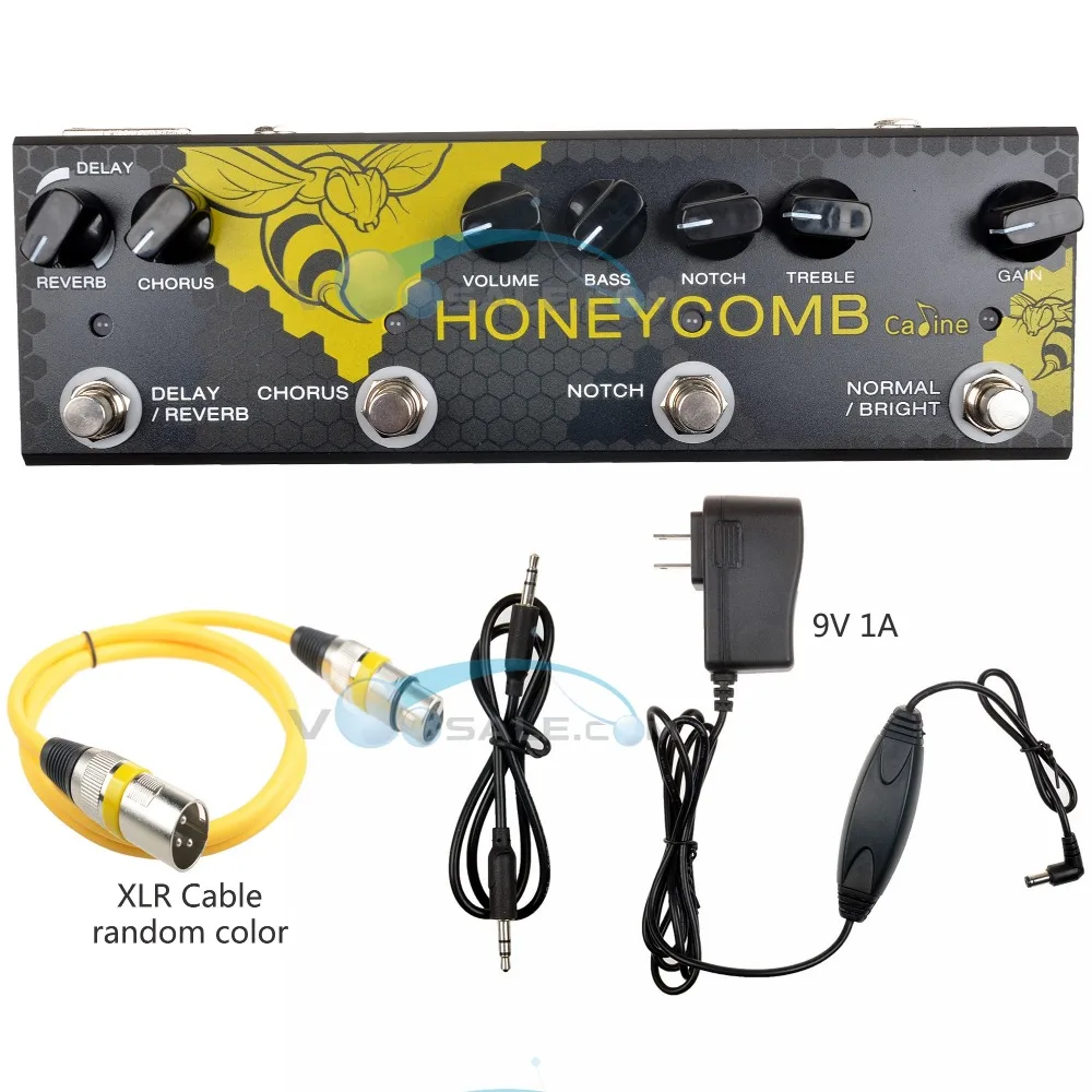 Caline CP-48 Acoustic Guitar Multi Effects Pedal Honeycomb 9V Guitar Pedal Effect Guitar Accessories Guitar Parts With XLR Cable Caline CP-48 Acoustic Guitar Multi Effects Pedal Honeycomb 9V Guitar Pedal Effect Guitar Accessories Guitar Parts With XLR Cable