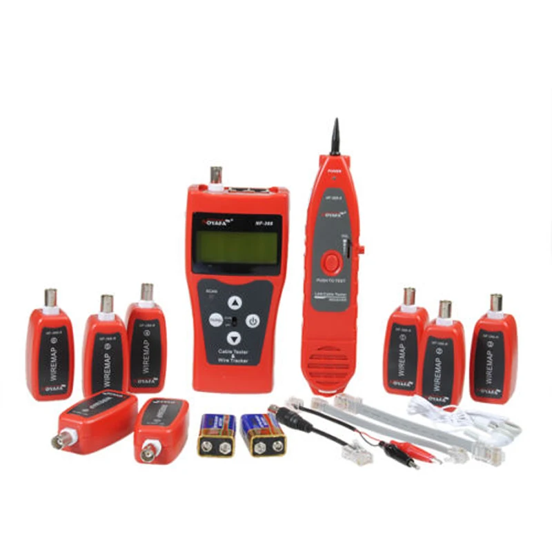 

NF-388 Network coax Handhold cable tester Ethernet Wire tester Telephone Multifuctional Remote Cable Tester Tracker LCD Display