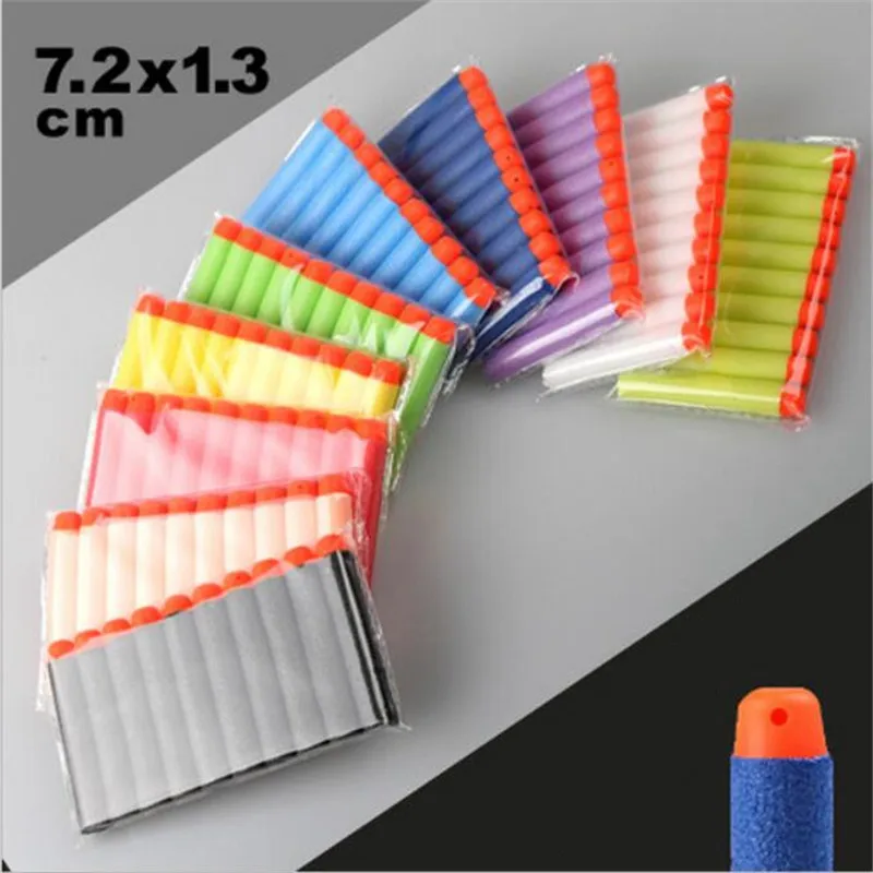 100pcs set NERFS blaster toys hollow soft head EVA bullets dart refill soft strikes elite series
