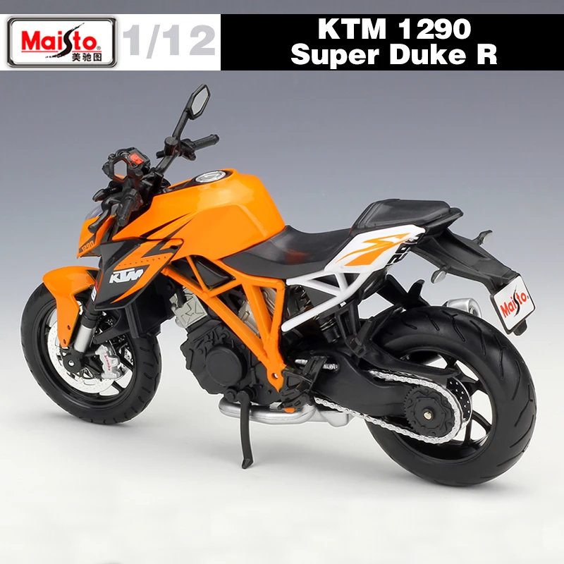 Высокая имитация 1:12 KTM 1290 Super Duke R модель мотоцикла из сплава металлические игрушки для детей подарки на день рождения