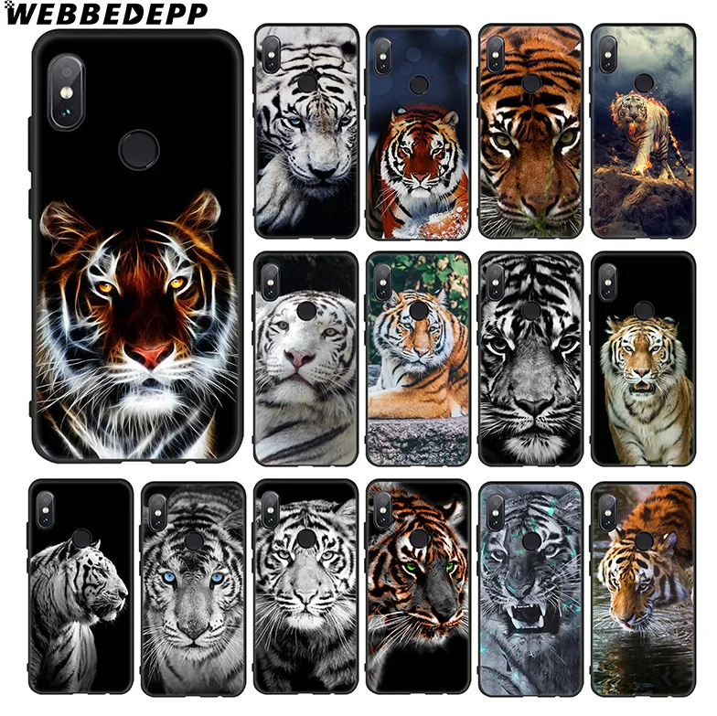 Мягкий чехол WEBBEDEPP Tiger Animal Alpha для Xiaomi 9 8 SE 6 A1 A2 Lite MIA1 MIA2 MI8 MI6 MAX 3 POCOPHONE F1 |