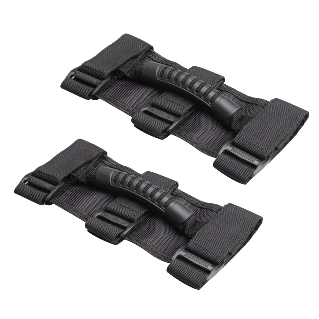 2Pcs Roll Bar Grab Handles Grib Hand Holder Vehicle Replacement Parts for Jeep Wrangler JK TJ YJ  24*10cm