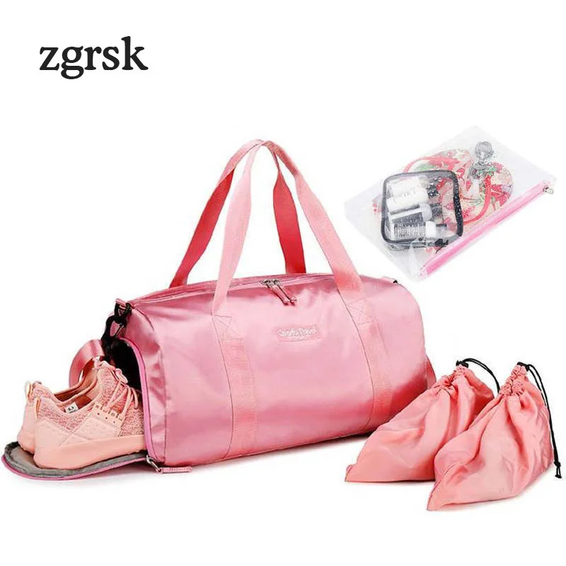 

Female Ladies Duffle Bag Korean Style Large Nylon Solid Zipper Red Retro Bag Weekend Travel Luggage Bag Bag Sac Main Femme