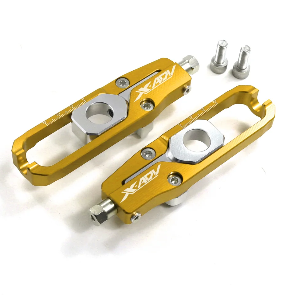 Для honda x adv 750 xadv X-ADV- регуляторы цепи натяжители CNC алюминий для honda Мотоцикл регулятор цепи - Цвет: yellow X-ADV LOGO