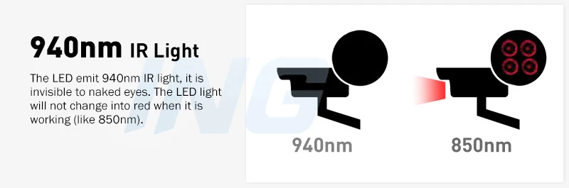 H.265 wifi Крытая ip-камера 1080P 940nm Невидимая камера ночного видения 2.0MP мини Крытая ONVIF P2P со слотом для sd-карты(128G Max