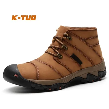 

K-TUO Winter Hiking Shoes Walking Men Climbing Shoes Mountain Outdoor Sports High-Top Boots Non-Slip Hiking Sneakers KT-8884-1