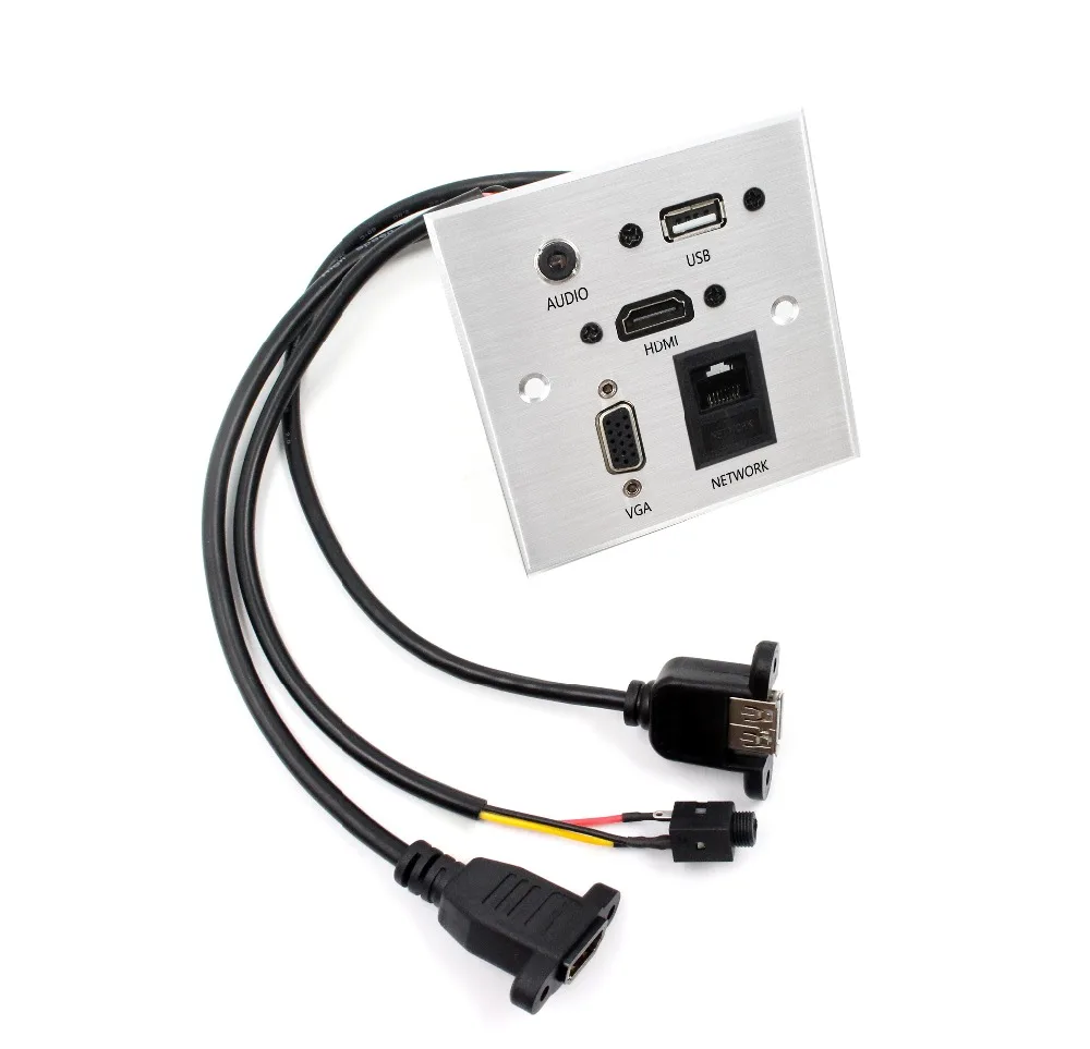 Grommet para o Office Usb e de Rede de Energia de Prata Wiistar Hdmi Desktop Carregador Vga - Image 3