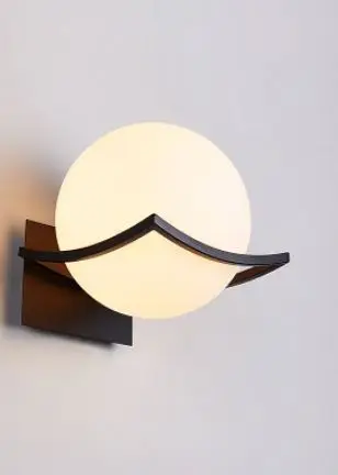 

Simple modern wrought iron wall lamp bedroom bedside lamp living room staircase aisle background wall LED Nordic creative lamps