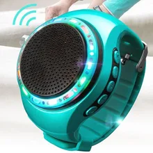 Часы динамик Bluetooth динамик s браслет Спорт MP3 плеер TF карта Поддержка FM аудио радио селфи управление Смарт наручные портативный
