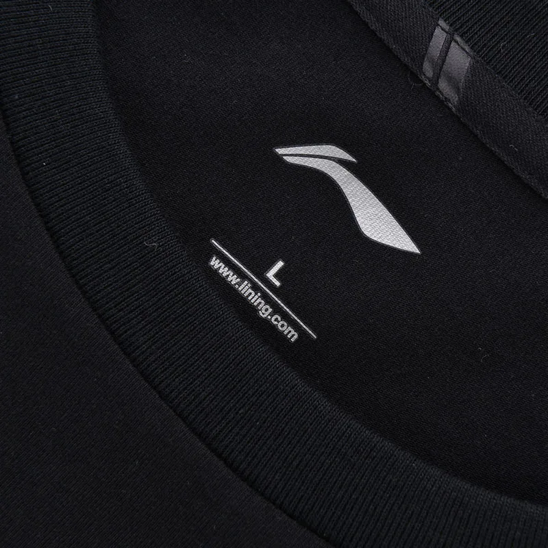 Мужская футболка Li Ning Спортивная из 92% хлопка и спандекса на молнии с