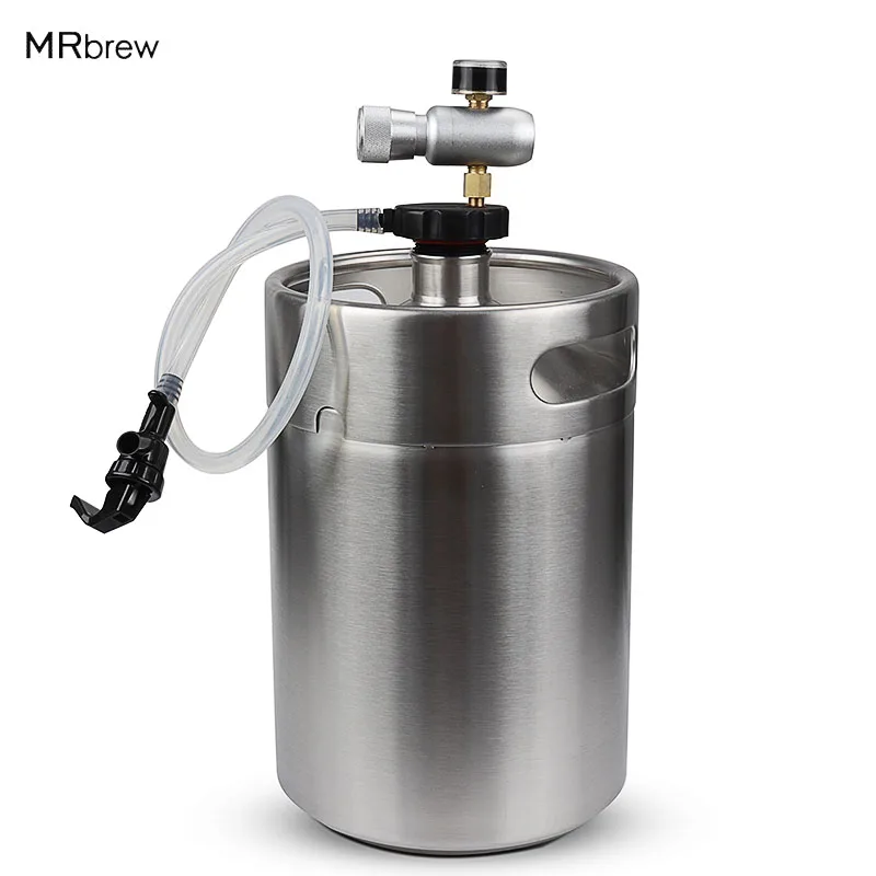 Новый Homebrew нержавеющей стали мини бочонок с регулятором Co2 зарядное устройство и