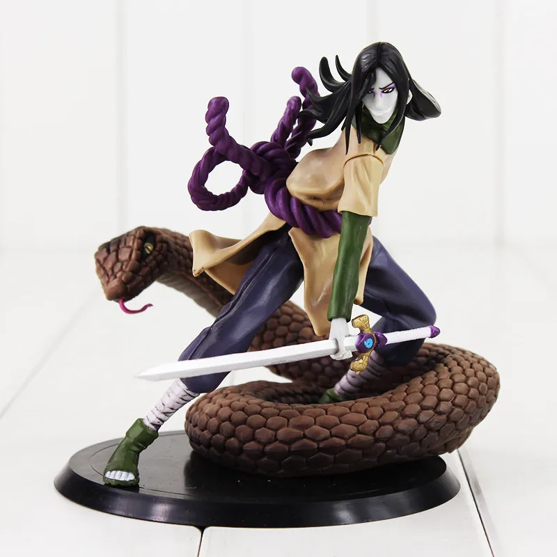 14 см Naruto Shippuden Orochimaru змеиная фигурка игрушка крутая Orochimaru с режущей травой мечом Модель Кукла для коллекции
