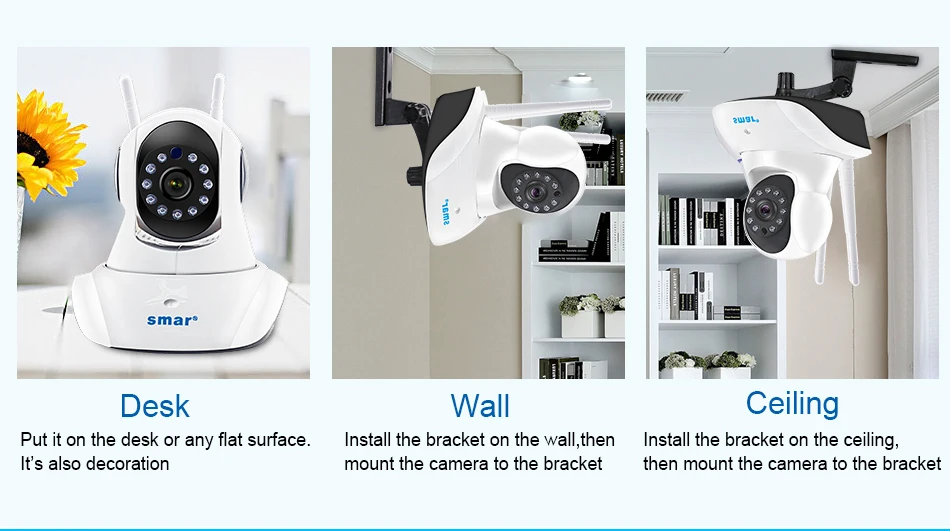 Smar Wireless 2MP IP Camera Home Security WIFI IP Camera 19201080 Surveillance Camera Night Vision CCTV Camera Baby Monitor  (2)