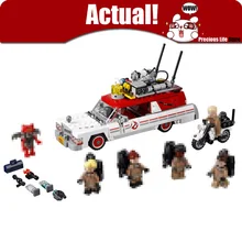 Lepin 16032 Movie Technic Series Ghostbusters Ecto-1 & 2 Building Kit Block Brick Children DIY Toys Hobbies Christmas Gift 75828