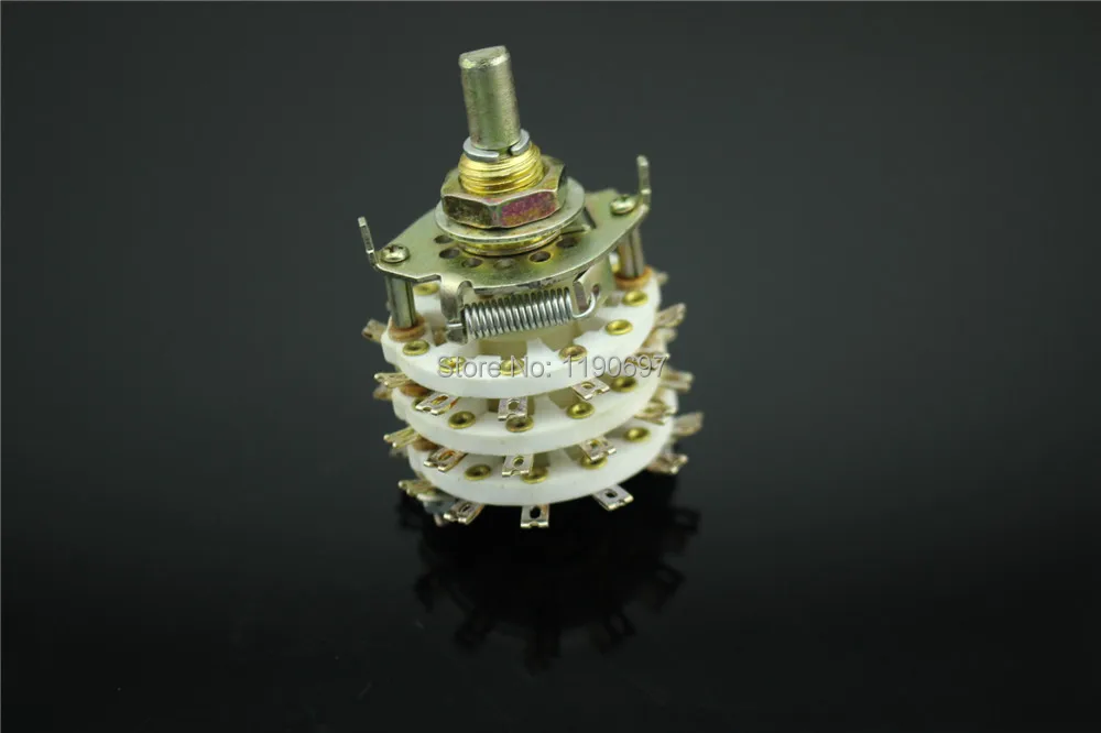 DIY HIFI Ceramic Switch Band Rotary Switch 3P 11Step Signal Selector