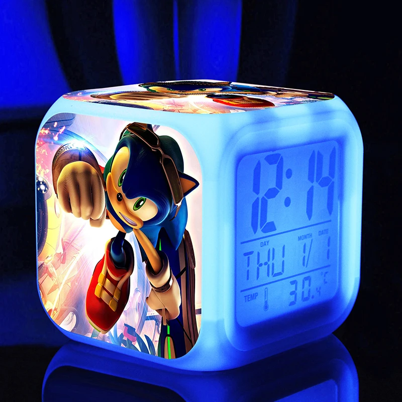 Sonic The Hedgehog мультфильм игры фигурку светодиодные цвета изменения детские игрушки