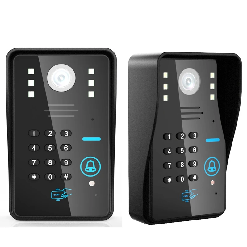 

Mountainone 7 Inches Password Video Door Waterproof Electronic Lock Wireless Remote Control Unlock Phone Intercom System Kit O