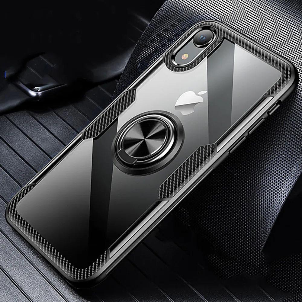 Прозрачный чехол из углеродного волокна для iphone X XS MAX XR 6 7 8 6S Plus 7plus автомобильный