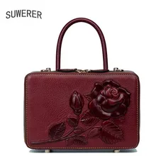 Натуральная кожа Сумка новая роскошная тисненая сумка модная сумка через плечо женские сумки