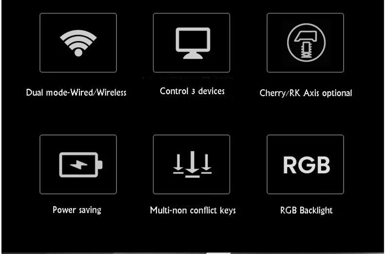 Royal Kludge RK G87 двойной режим Bluetooth беспроводной/USB Проводная RGB подсветка перезаряжаемая Механическая игровая клавиатура RK Axis