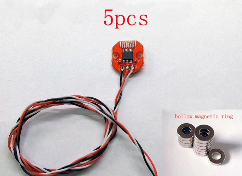 

5PCS AS5048A Magnetic Encoder PWM/SPI Port 14bit 3 Axis Brushless Gimbal/PTZ Motor Encoder 360 Degree Contact Position Sensor