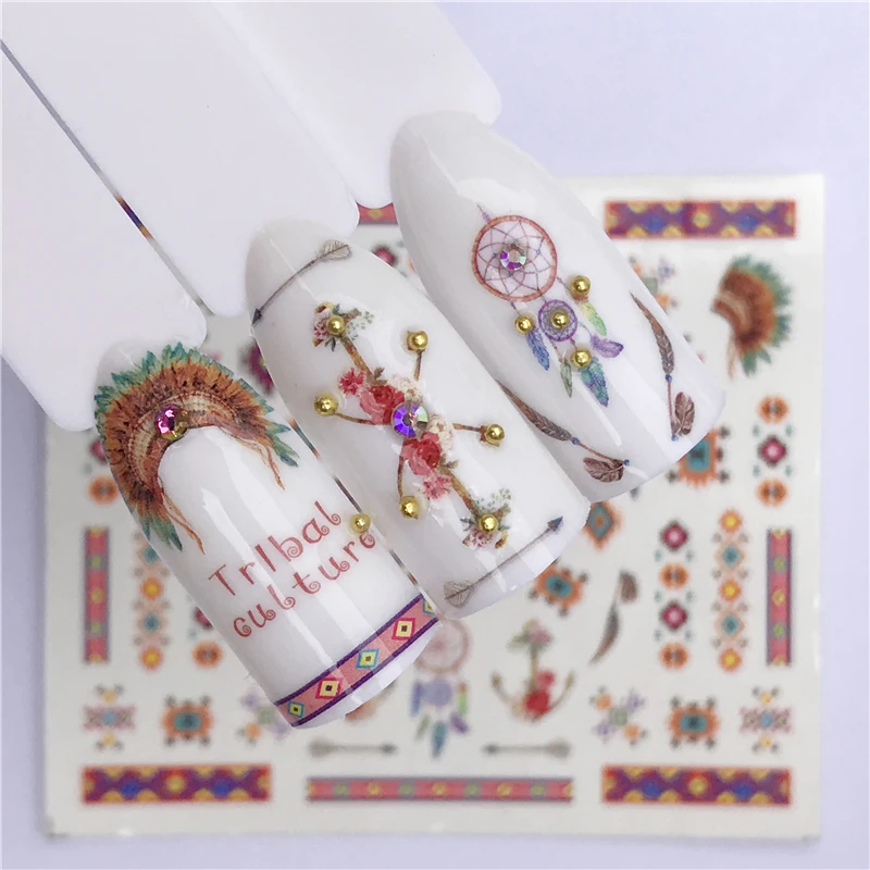 

FWC 1 PC Dream Chaser Summer Series Nail Water Decals Flower Fruit Pattern Tranfer Sticker Flamingo Pineapple Mermaid