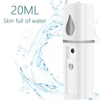 

Portable Rechargeable Nano-Hydrating Sprayer Negative Ion Face Humidifier Sprayer Cold Spray Handheld Steamer Sprayer