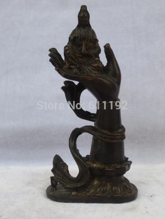 

Home FengShui decoration Metal crafts,Antique Tibetan copper buddhism Guanyin Buddha statue