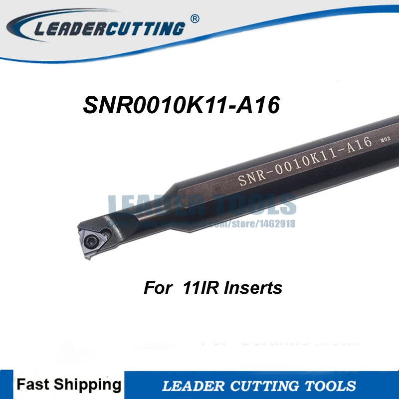 SNR Threading Boring Bar Set With Inserts - 4 Lathe Tool Holders & 14 Carbide Inserts For Internal Threading (8mm, 10mm, 12mm, 13mm Shanks)