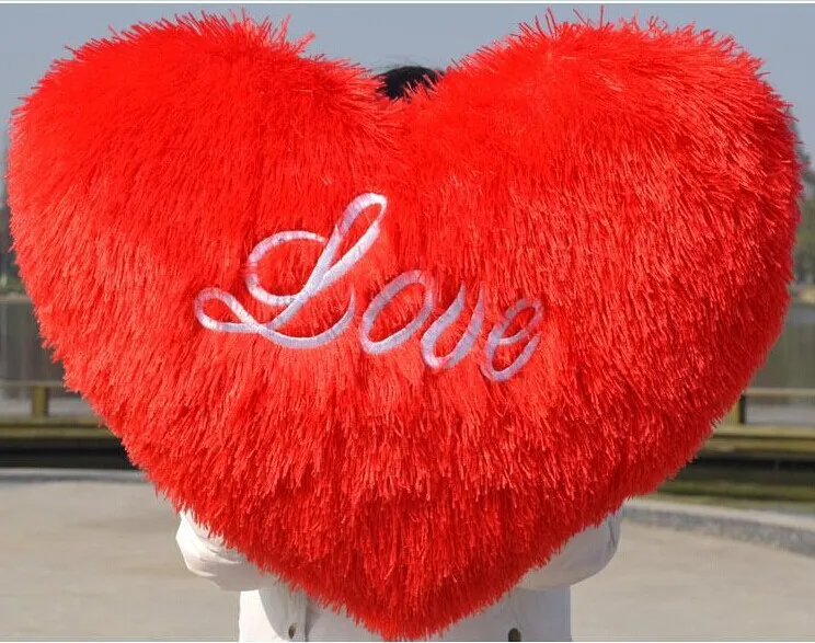 Большой красное сердце Творческий подушка в форме сердечка Любовь Дизайн Сердце кукла-подушка отличный подарок около 70 см